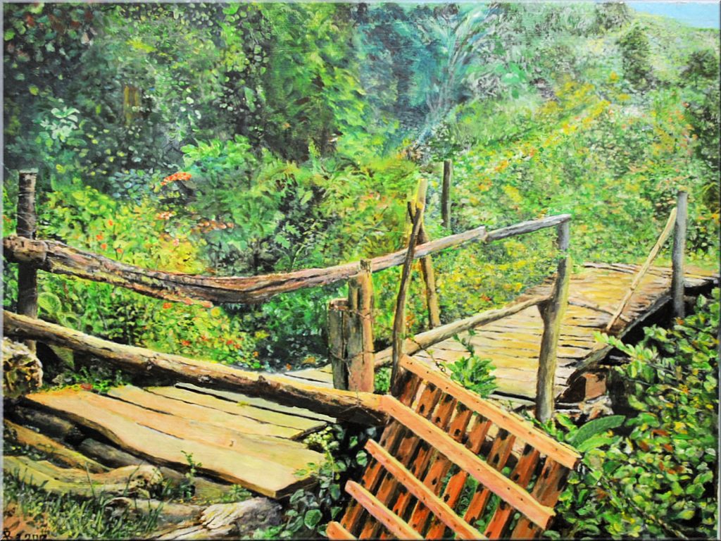 Secret Jetty
Feb. 2017, Acryl on MDF, 43x33 cm
