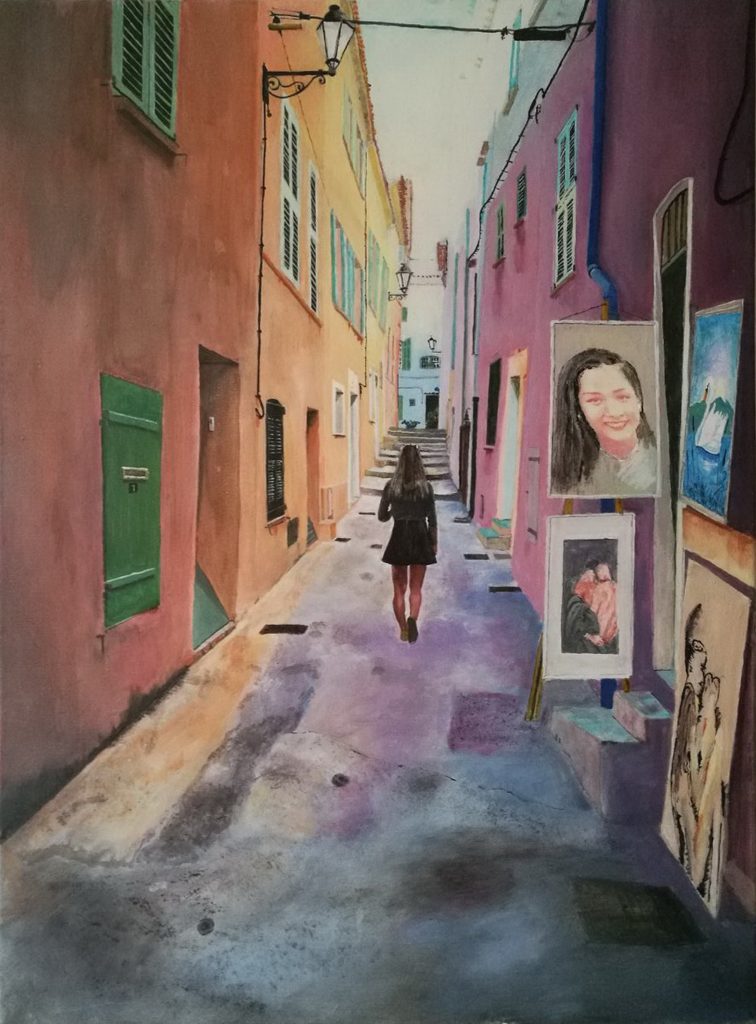Amanda
Okt. 2017, Acryl auf Leinwand, 50x70 cm. *