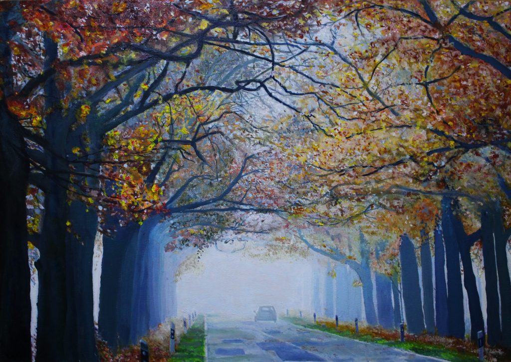 Alles im Frühnebel
Mar. 2019, Oil on MDF, 42x29 cm