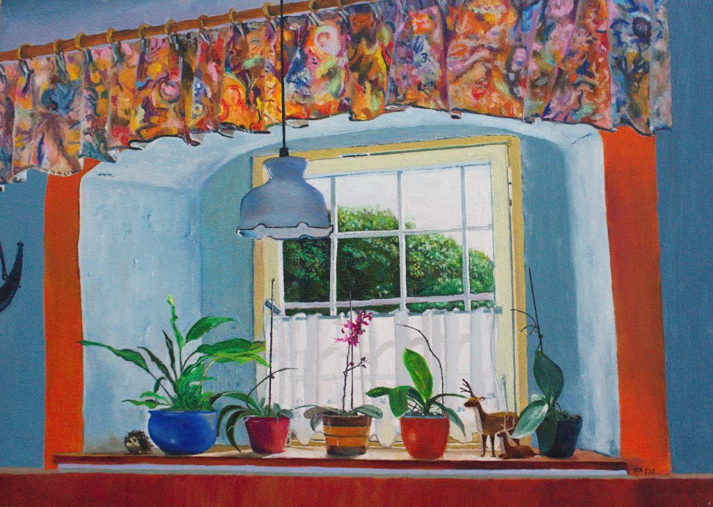 Gasthausfenster
May 2019, Oil auf MDF,
42x29cm